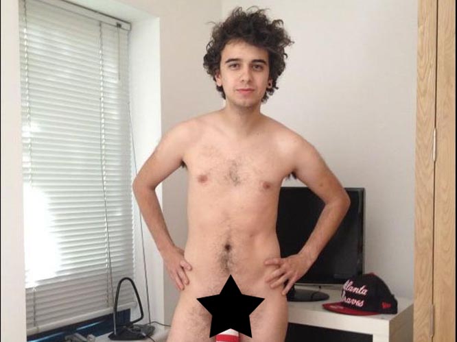 The Midnight Beast: Stefan Abingdon of The Midnight Beast posted this photo of himself after getting to 100,000 followers on Twitter. His modesty was covered by just a simple sock... And we hope no one ended up wearing that later.